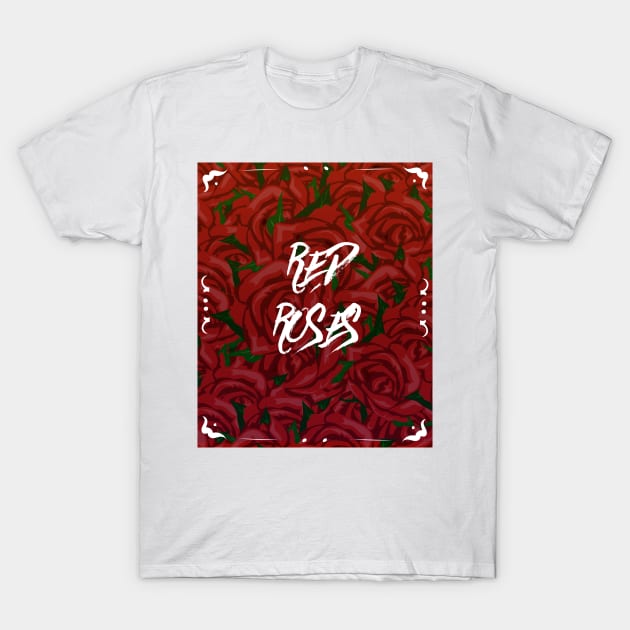 Red Roses T-Shirt by LumiereArt